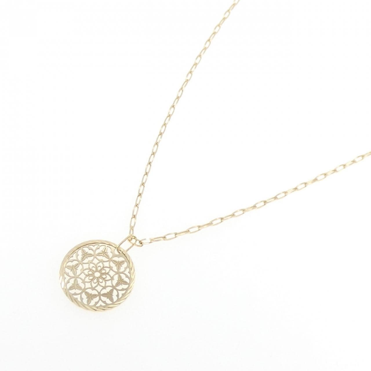 K18YG フラワー ネックレス