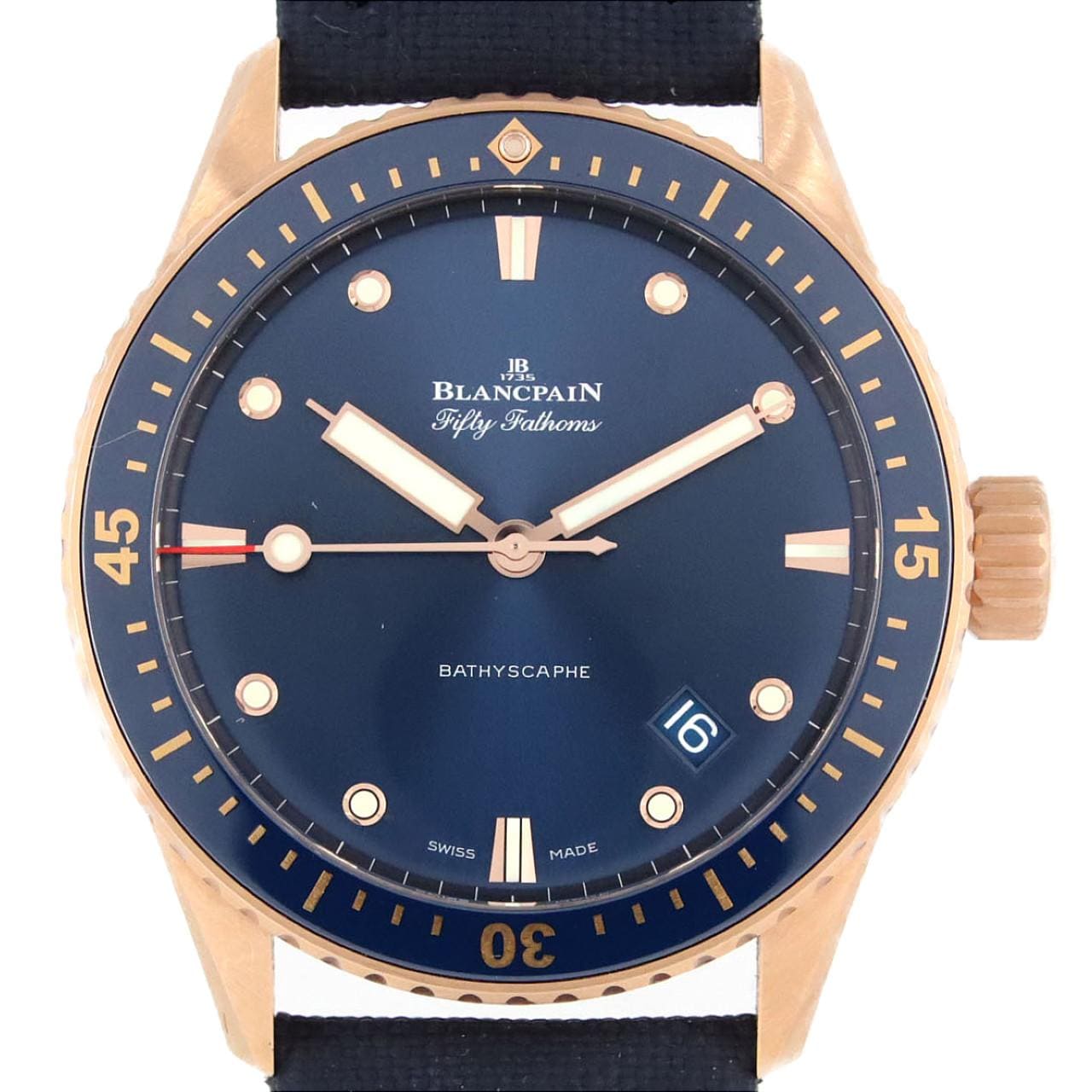 ブランパン フィフティファゾムスバチスカーフ PG 5000-36S40-O52A PG･RG 自動巻