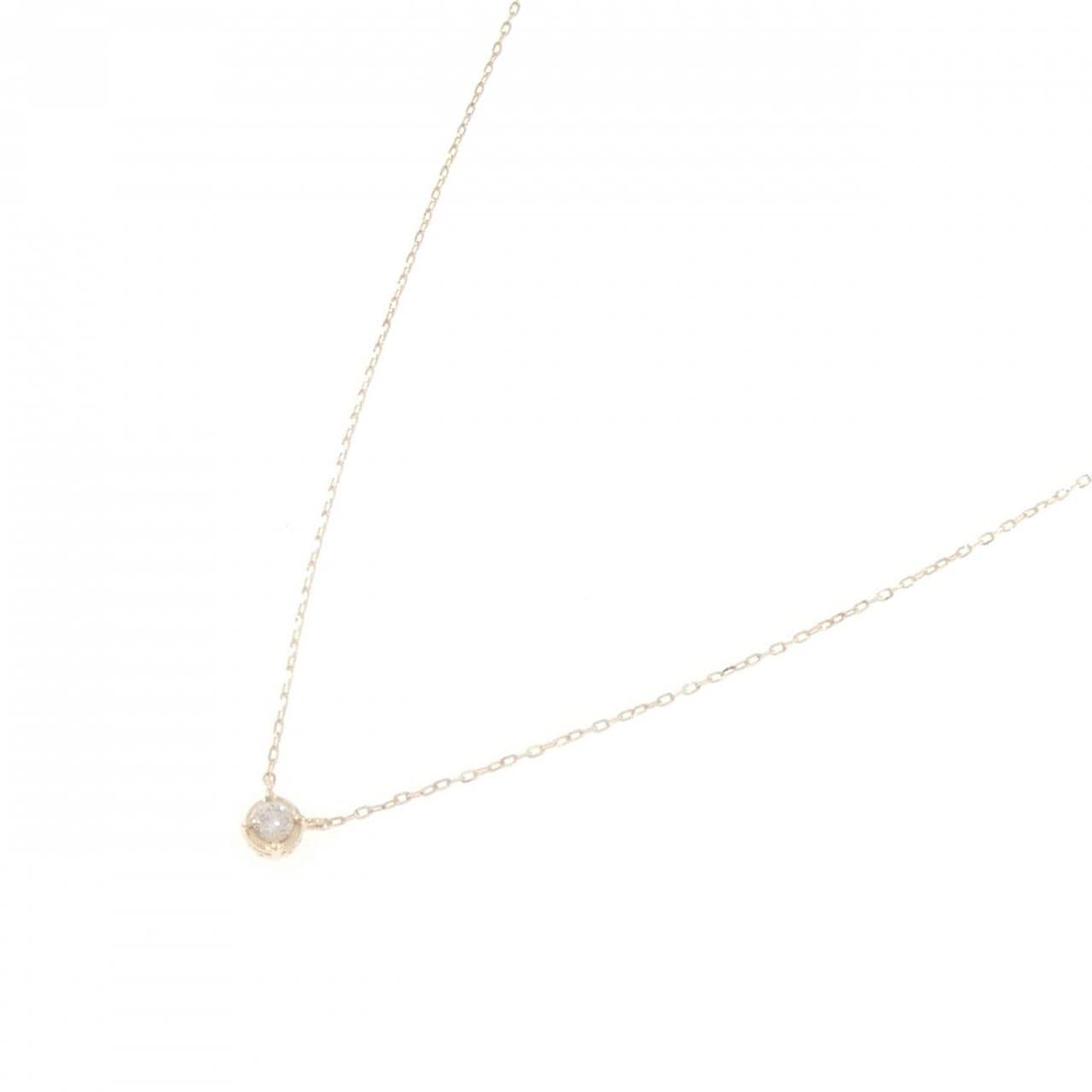 アガット ダイヤモンド ネックレス 0.03CT