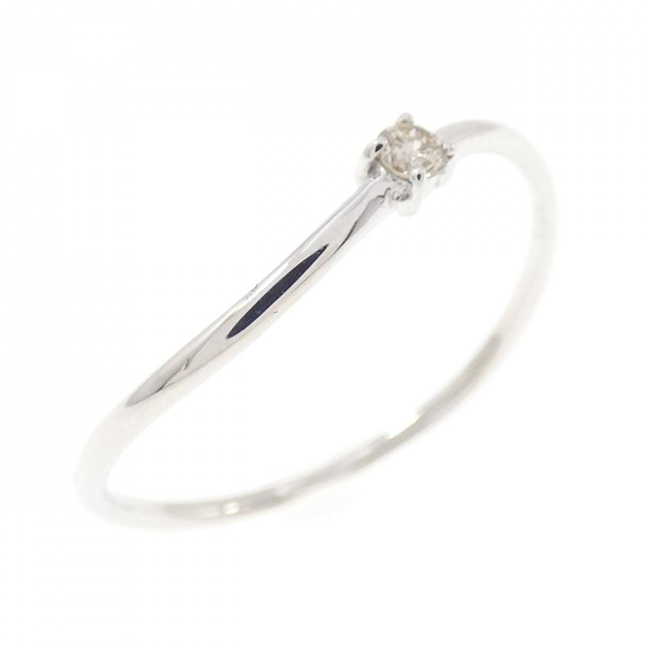 K18WG ダイヤモンド リング 0.06CT