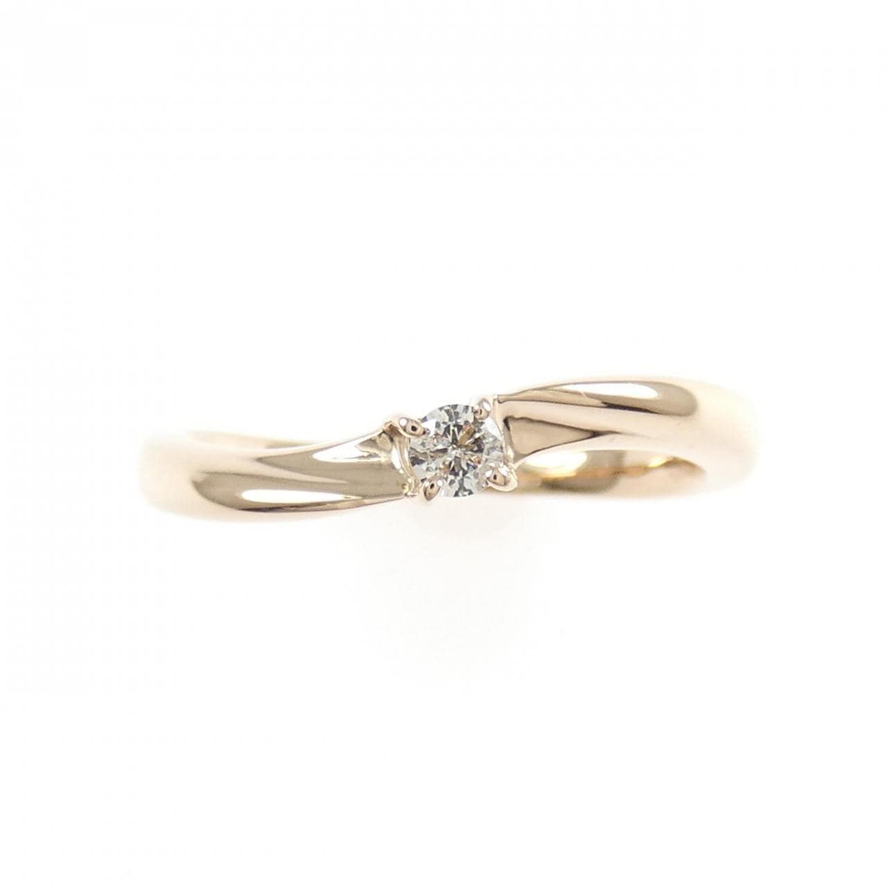 K18PG ダイヤモンド リング 0.08CT