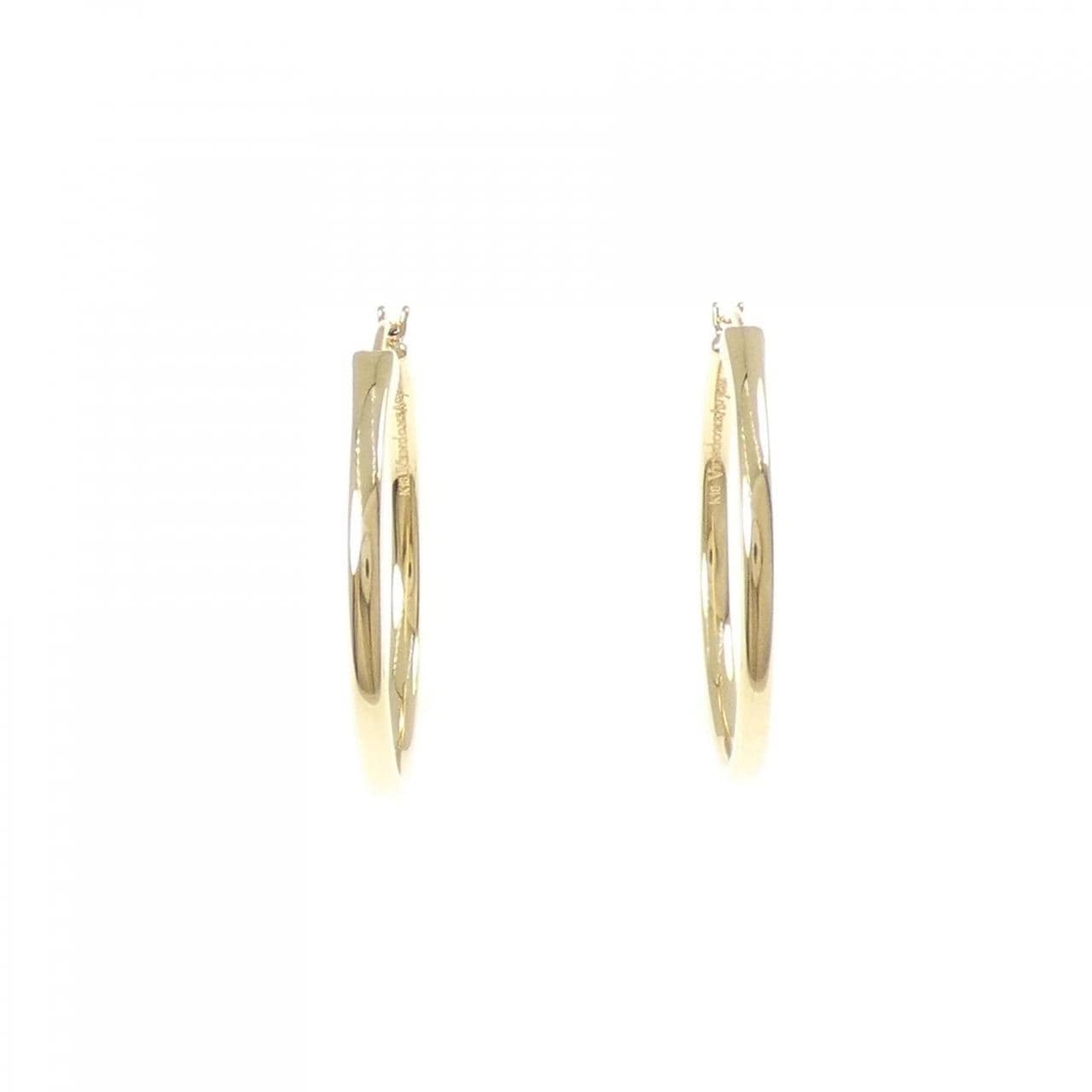 ヴァンドーム K18YG フープ ピアス