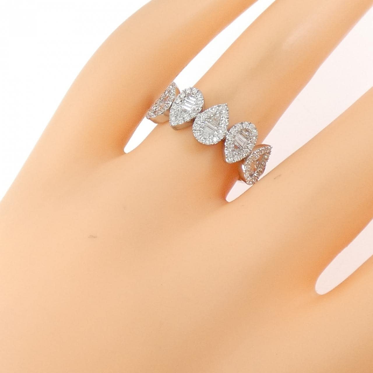 K18WG ダイヤモンド リング 0.61CT