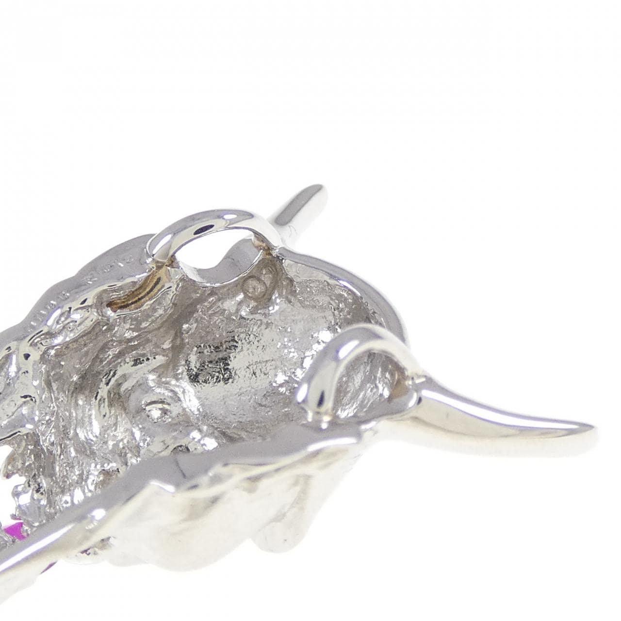 PT900 デーモン ルビー ペンダント 0.12CT