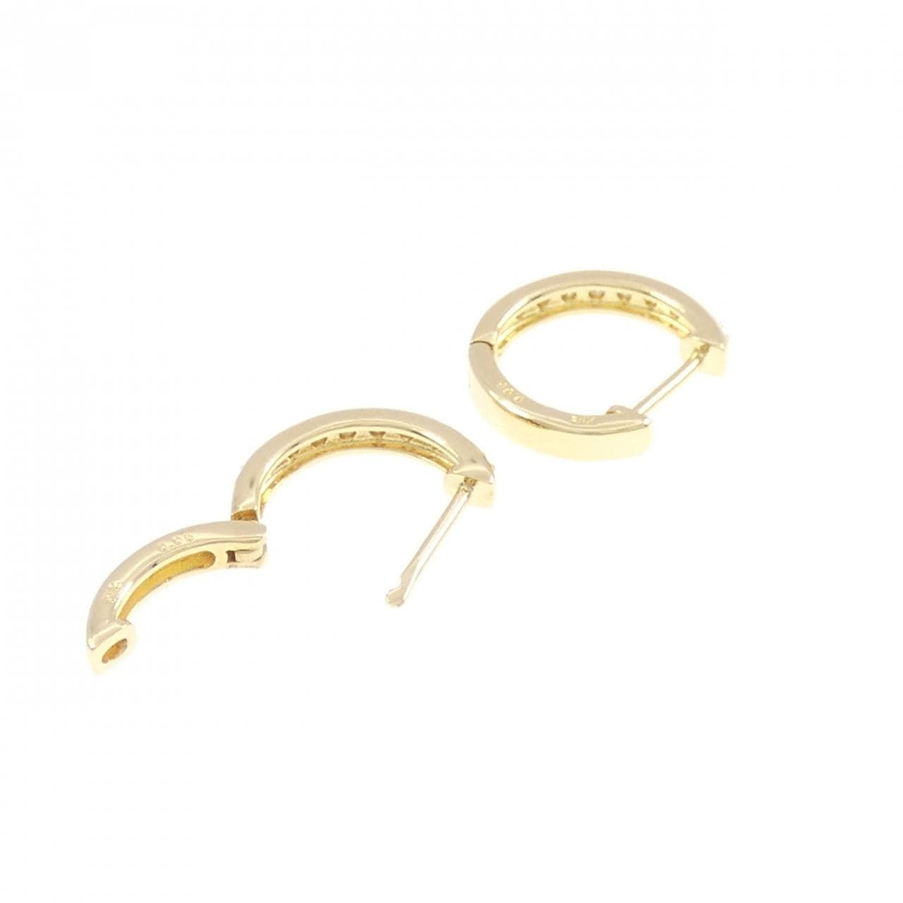 K18YG ダイヤモンド ピアス 0.10CT