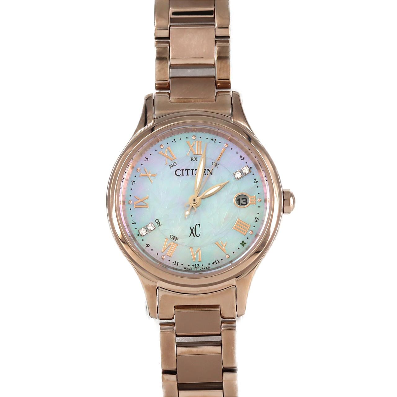 【新品】シチズン クロスシー 電波時計 H060-005VS08/ES9498-51D TI ソーラークォーツ