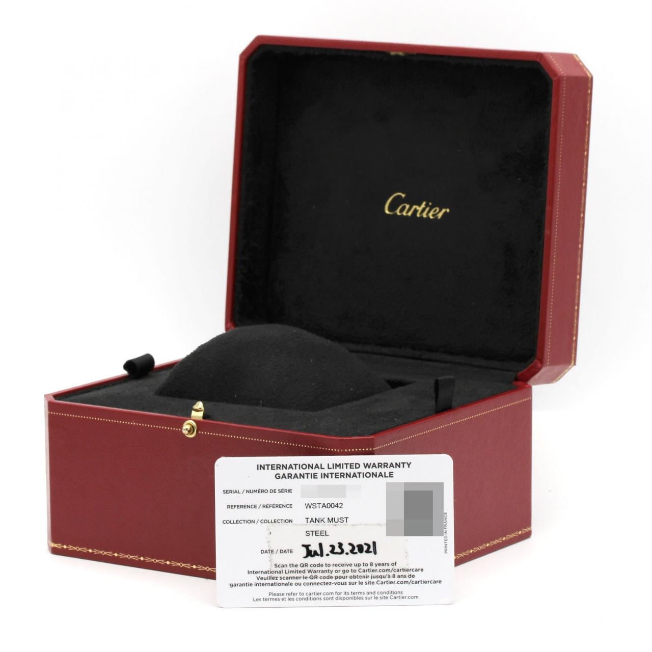 【ノーメンテナンス還元価格】カルティエ タンクマストSM WSTA0042 SS クォーツ