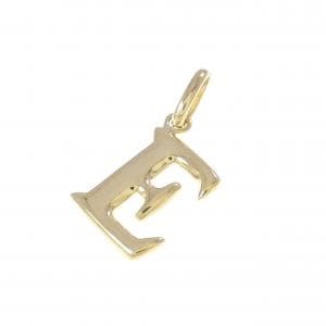 K18YG イニシャルE ペンダント