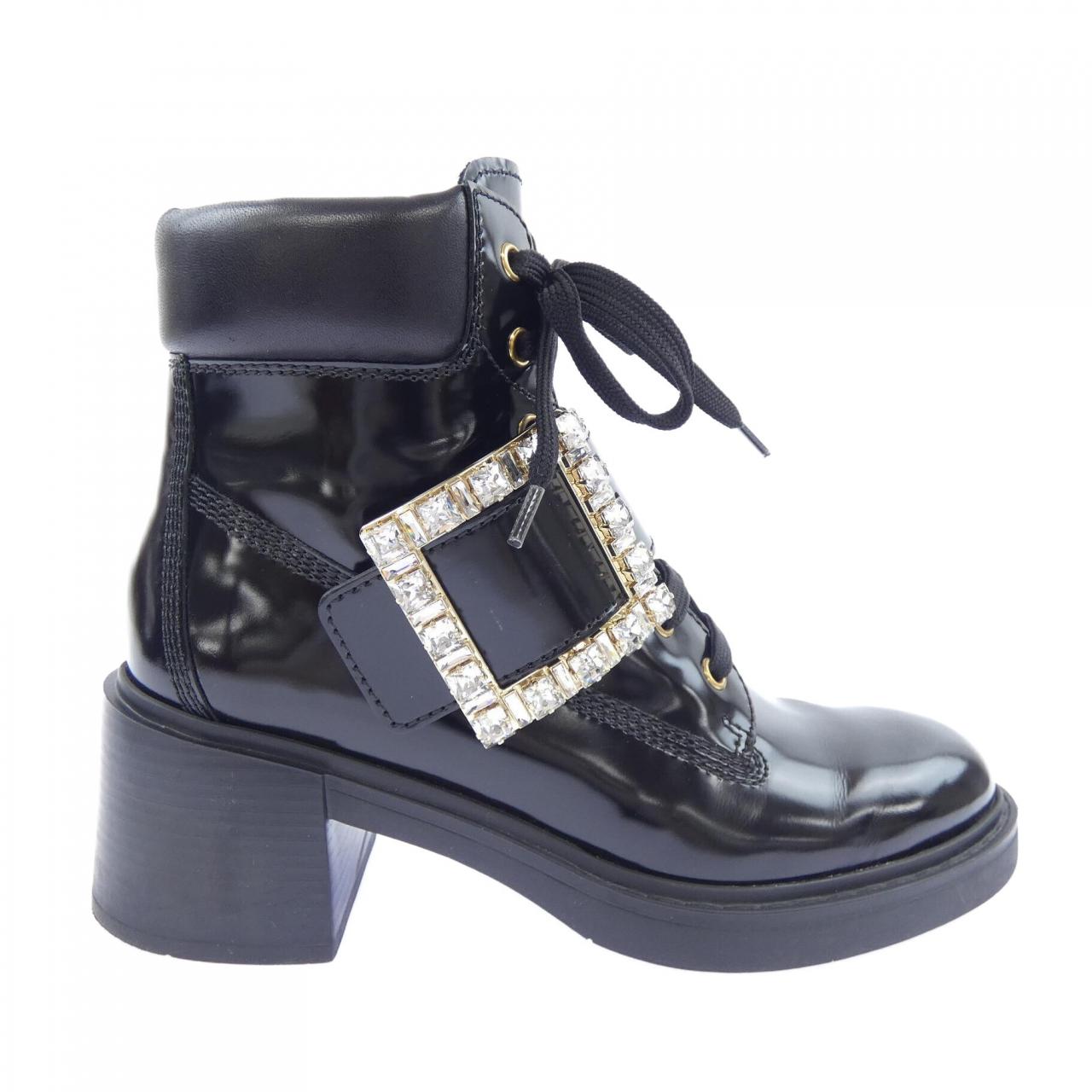 ロジェヴィヴィエ ROGER VIVIER ヴィヴ レンジャーストラスバックル ブーツ