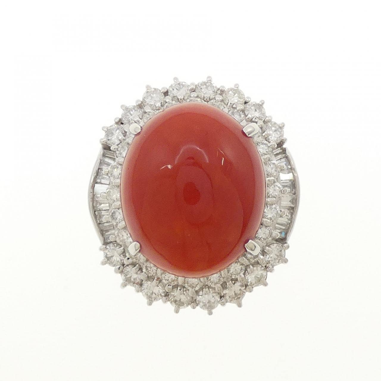 PT900 サンゴ リング 13.786CT