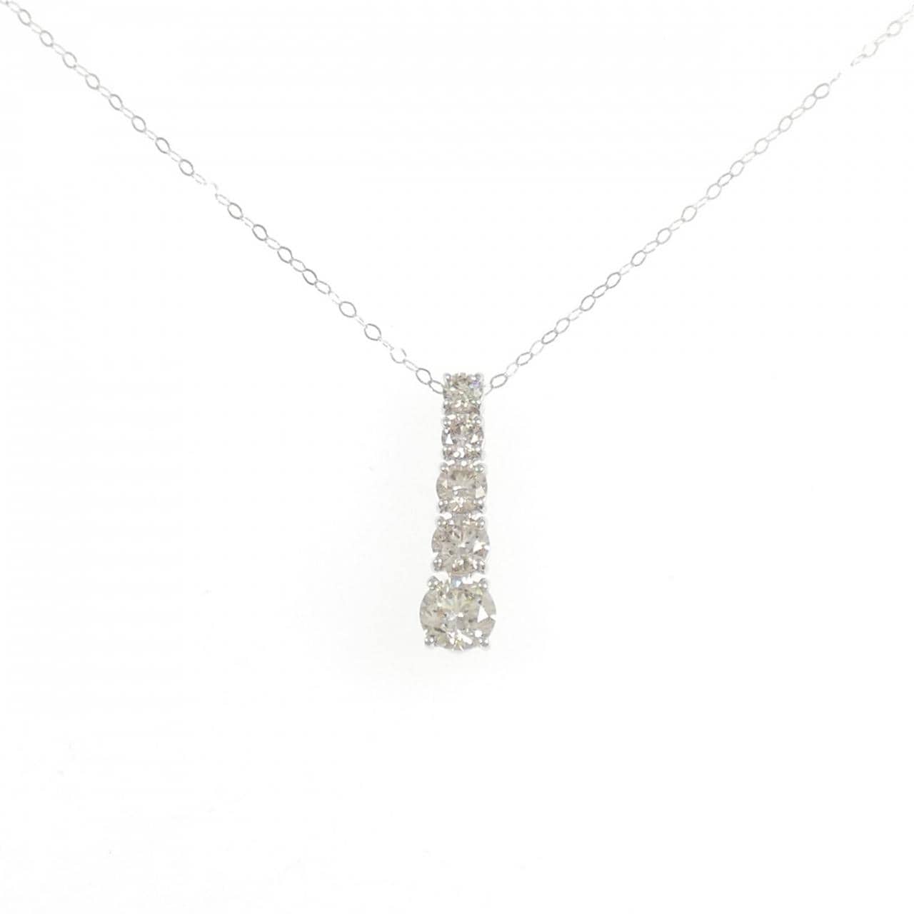 PT950 ダイヤモンド ネックレス 0.50CT