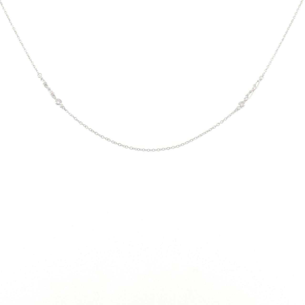 K18WG ダイヤモンド ネックレス 0.10CT