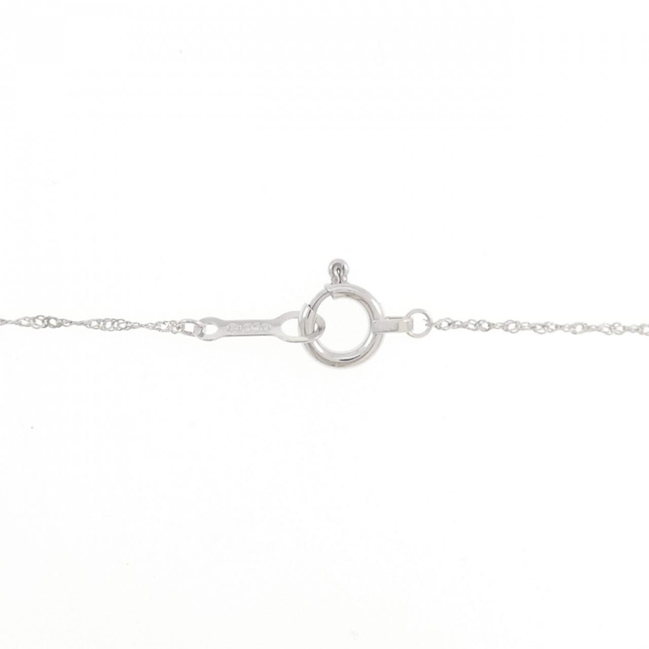 PT900/PT850 ソリティア ダイヤモンド ネックレス 1.0CT