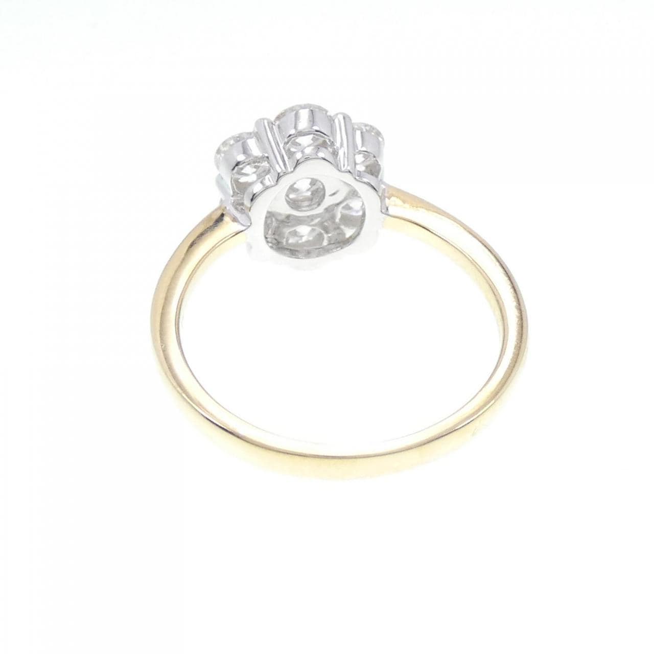 K18YG/K18WG flower Diamond ring 1.00CT