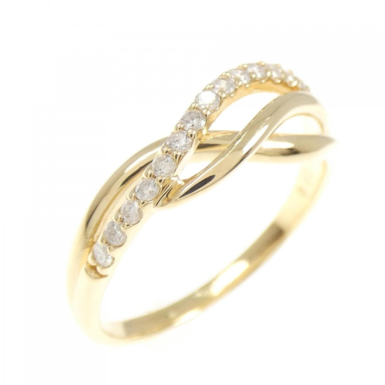 K18YG ダイヤモンド リング 0.12CT