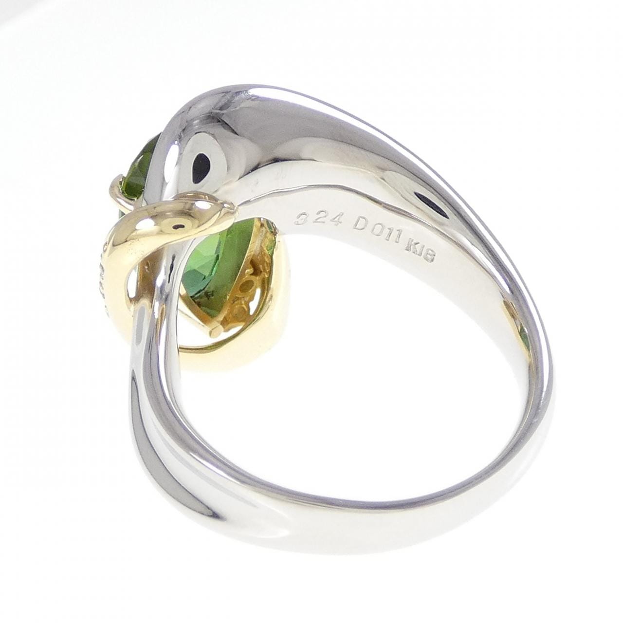 PT900/K18YG Tourmaline Ring 3.24CT