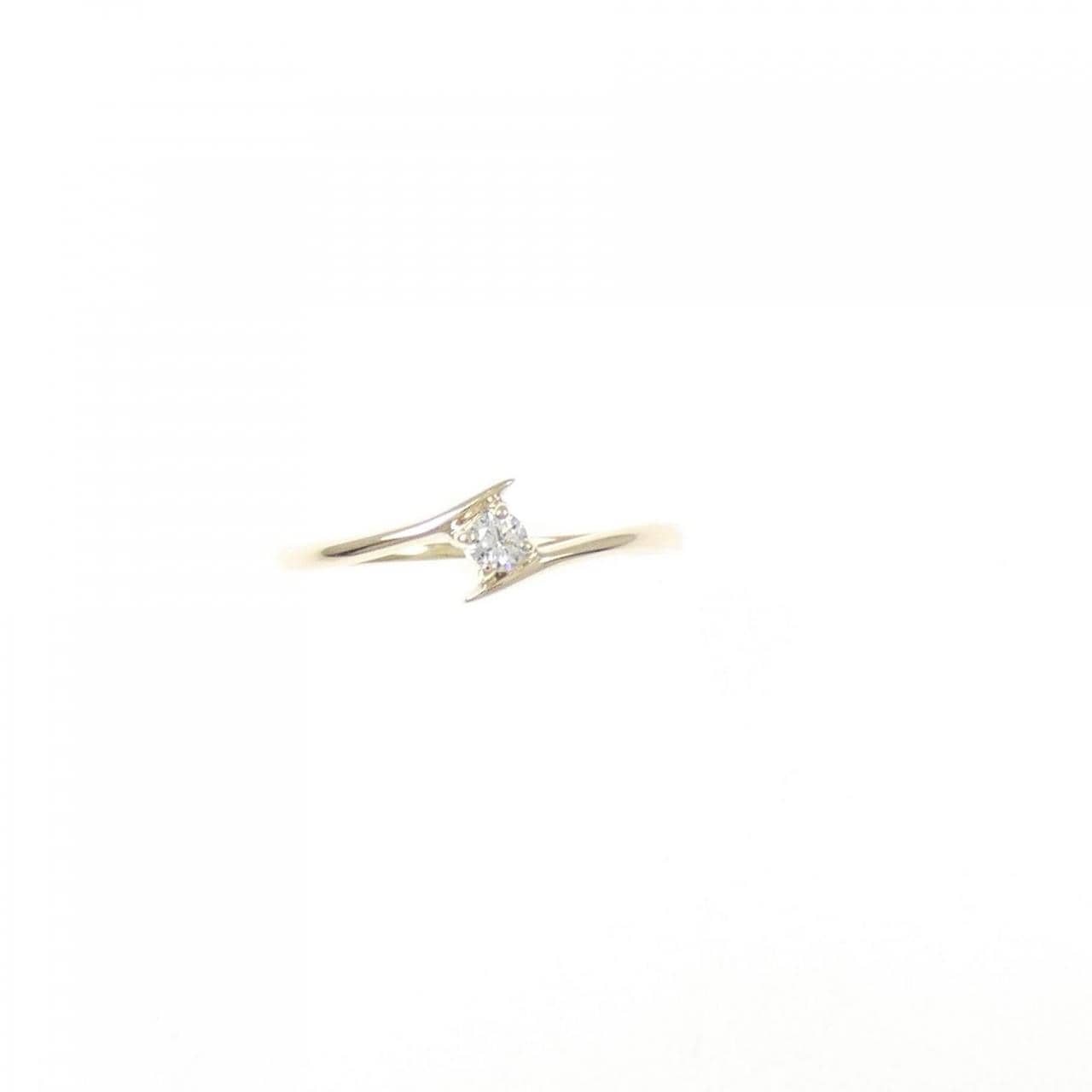 K10YG ダイヤモンド ピンキー リング 0.03CT