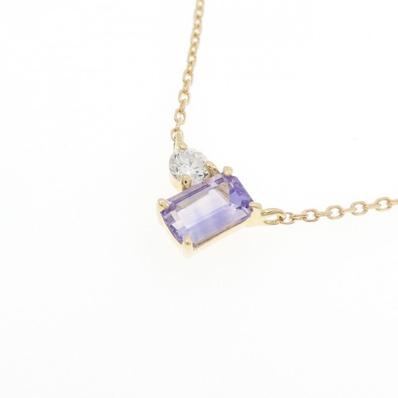 K18YG サファイヤ ネックレス 0.36CT