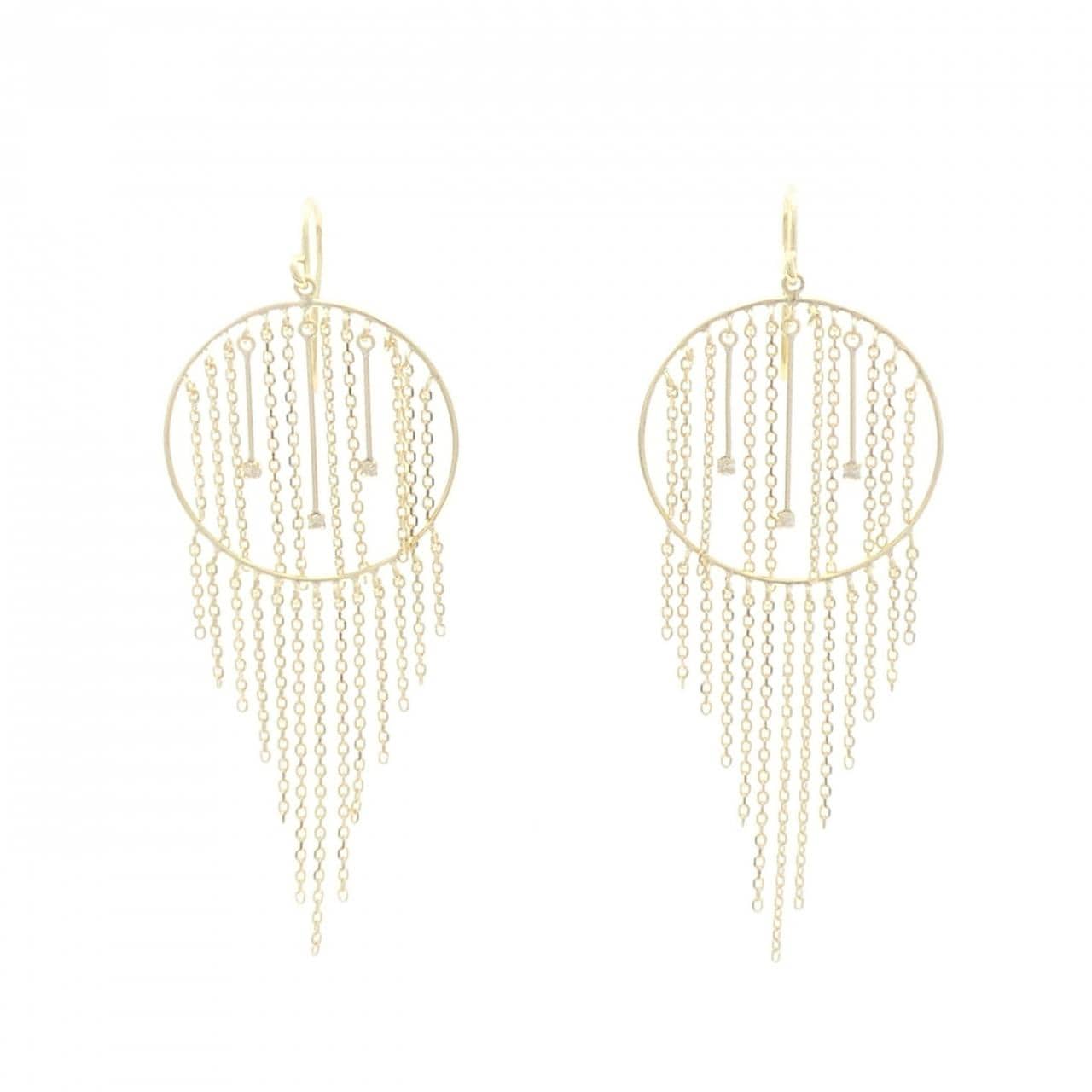 K18YG ダイヤモンド ピアス 0.06CT
