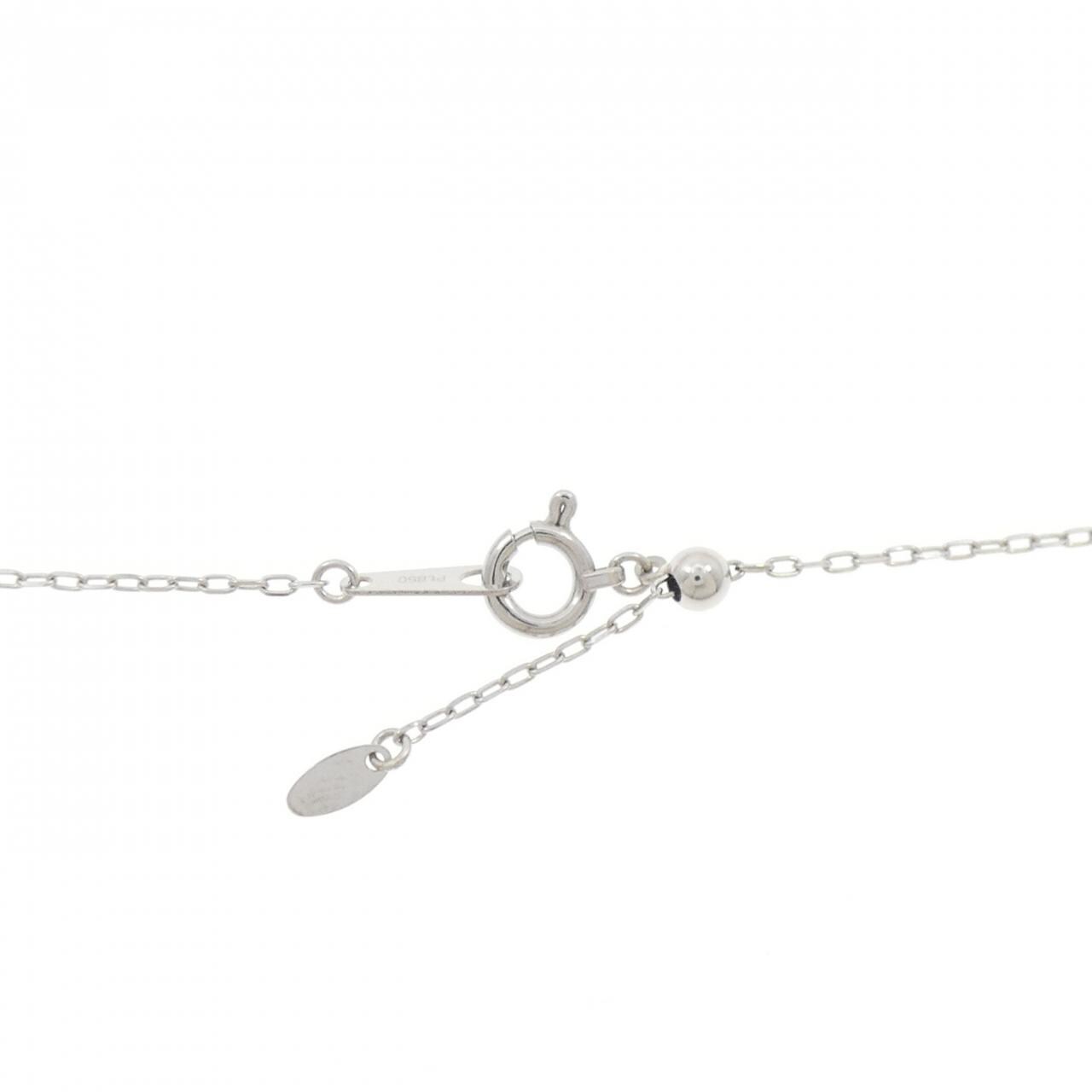 PT900/PT850 スリーストーン ダイヤモンド ネックレス 1.00CT