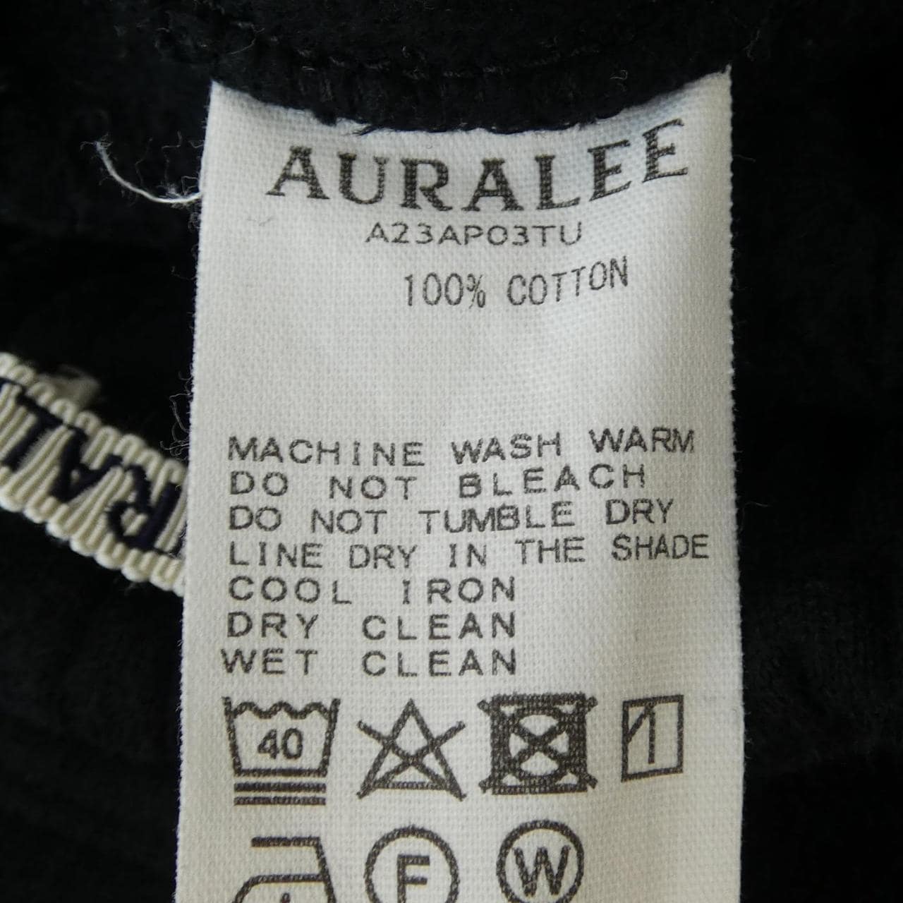 オーラリー AURALEE A23AP03TU パンツ