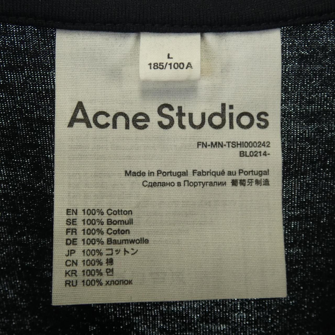アクネストゥディオズ ACNE STUDIOS FN-MN-TSH1000242 BL0214 Tシャツ