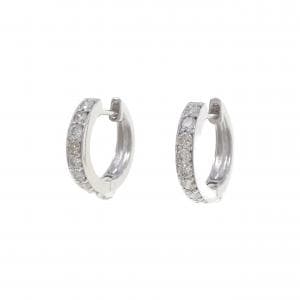 K18WG ダイヤモンド ピアス 0.50CT