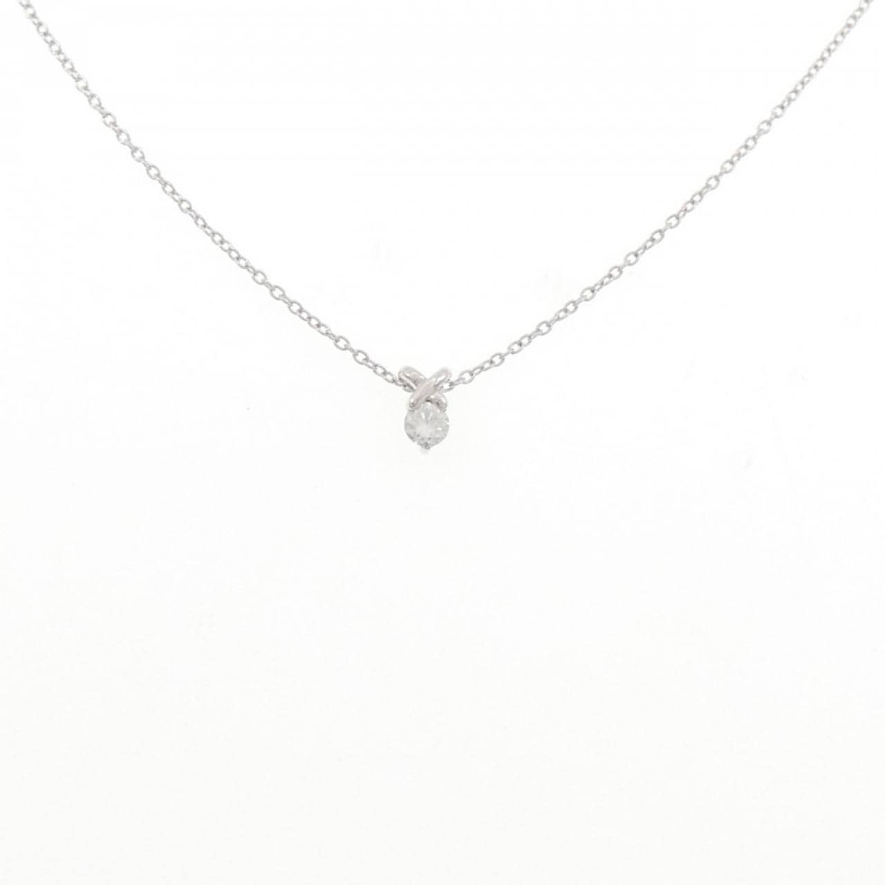 K10WG ダイヤモンド ネックレス 0.10CT