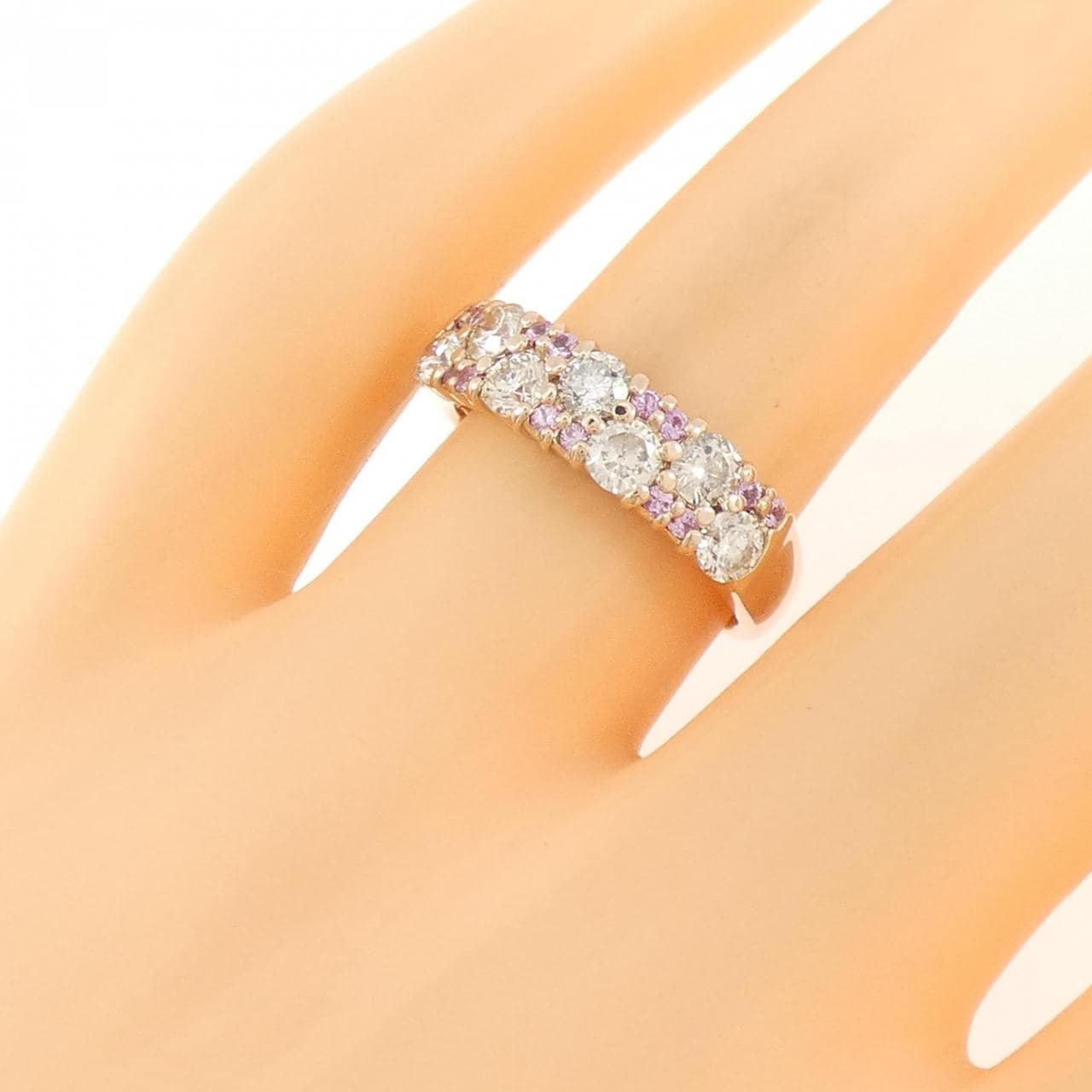 K18PG サファイヤ リング 0.18CT