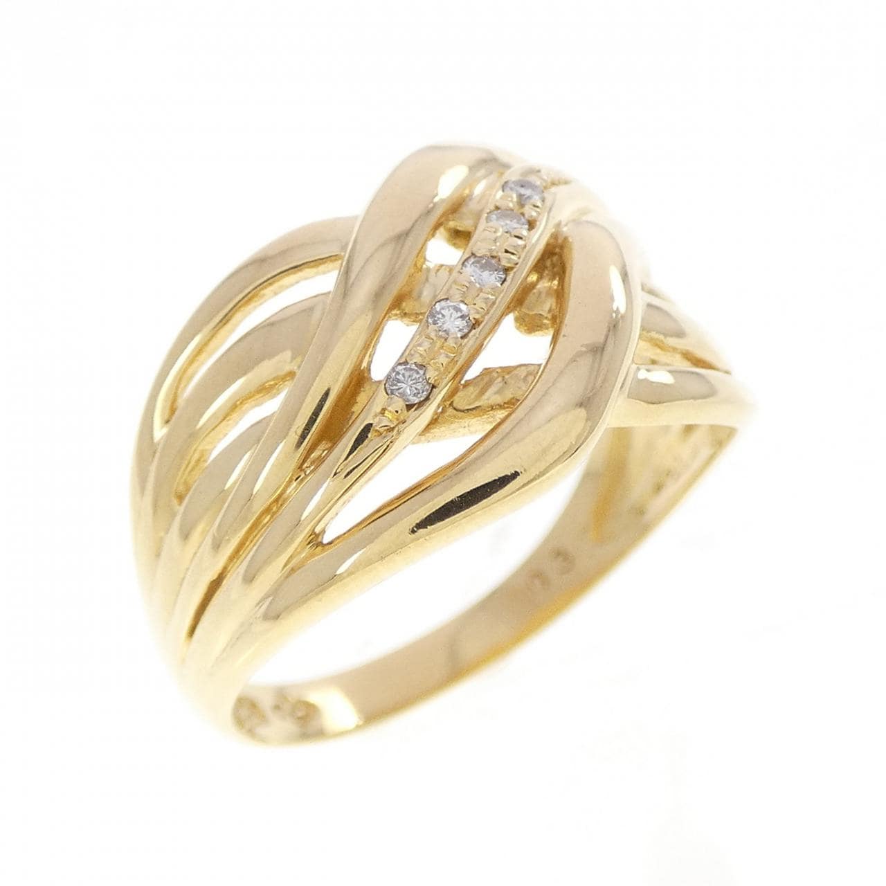 K18YG ダイヤモンド リング 0.03CT