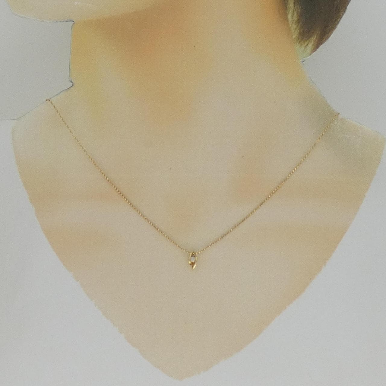 K18YG ダイヤモンド ネックレス 0.06CT