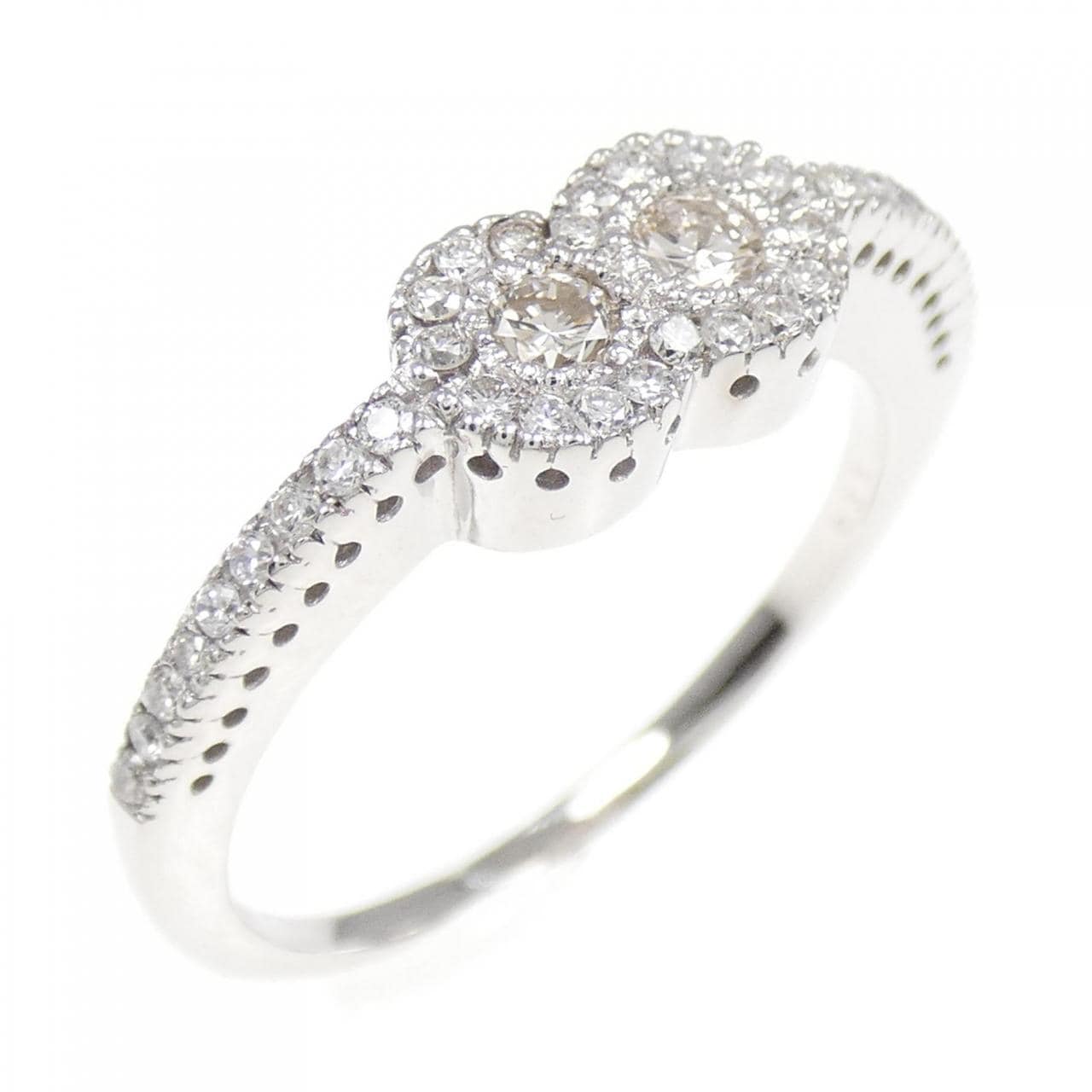 K18WG ダイヤモンド リング 0.33CT