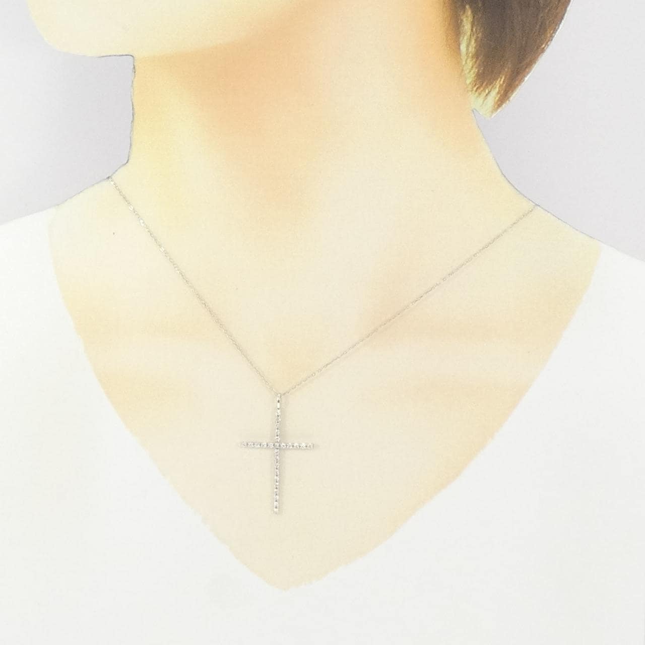 PT900/PT850 ダイヤモンド ネックレス 0.26CT