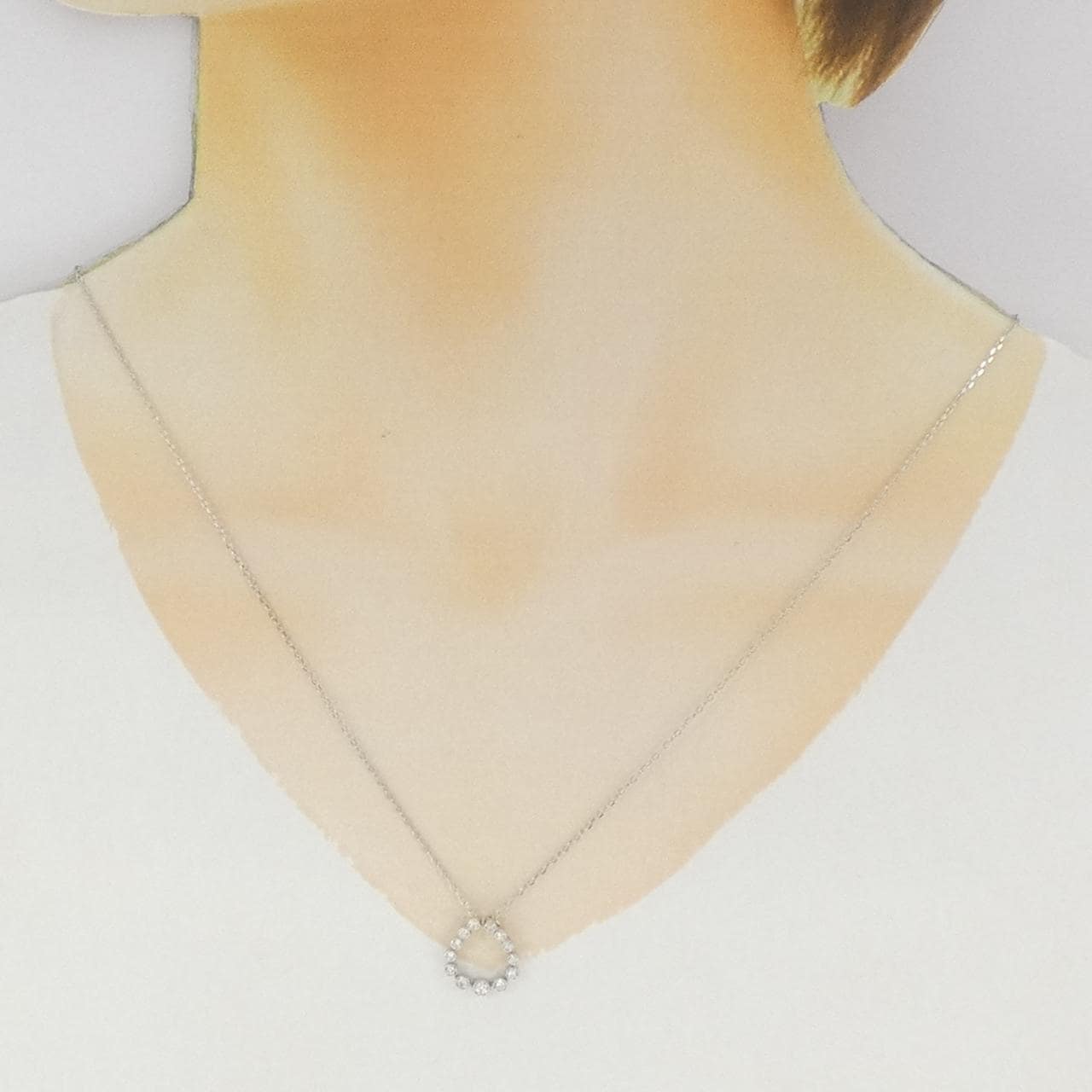 PT900/PT850 ダイヤモンド ネックレス 0.19CT