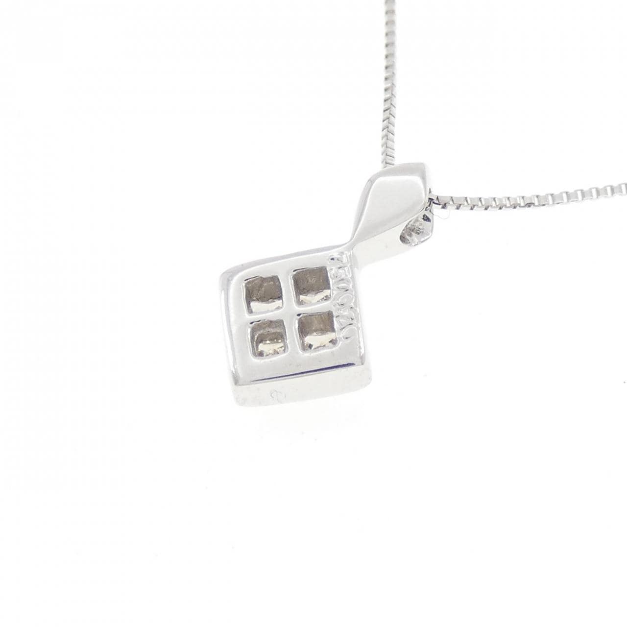 750WG/K18WG ダイヤモンド ネックレス 0.20CT