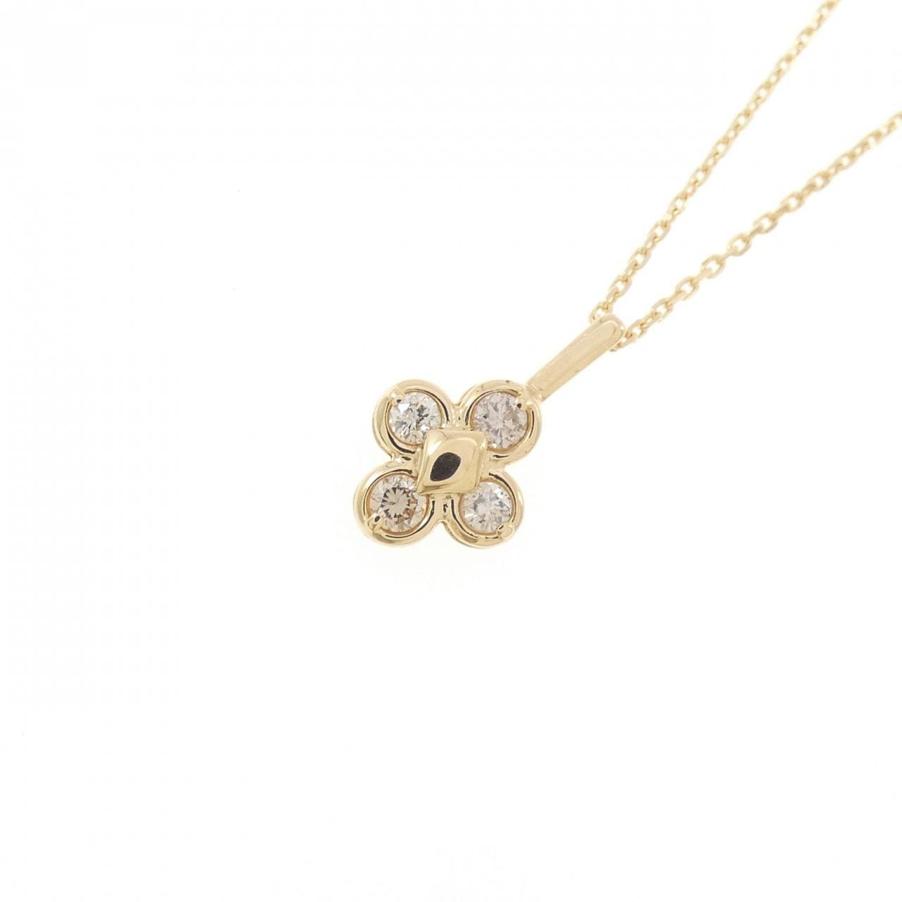 K18YG ダイヤモンド ネックレス 0.20CT