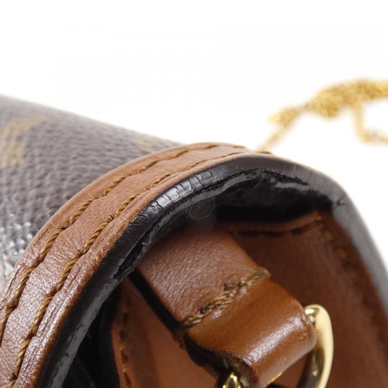 LOUIS VUITTON Monogram Portefeuille Dauphine M68746 Chain Wallet