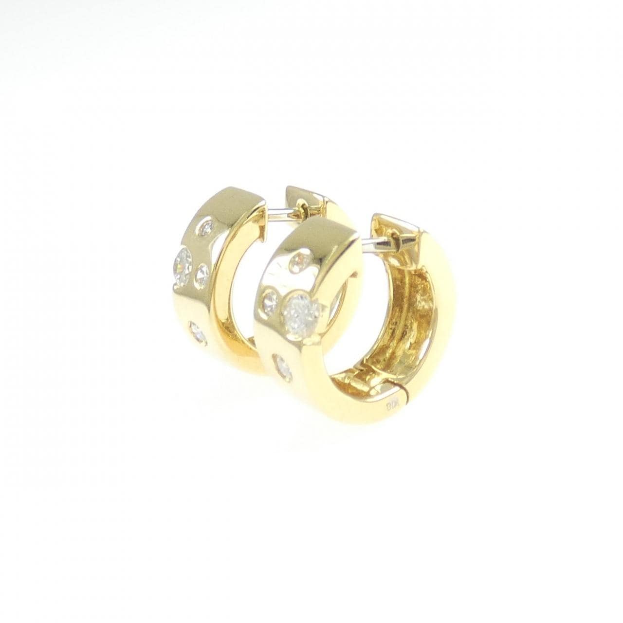K18YG/K18WG ダイヤモンド ピアス 0.26CT