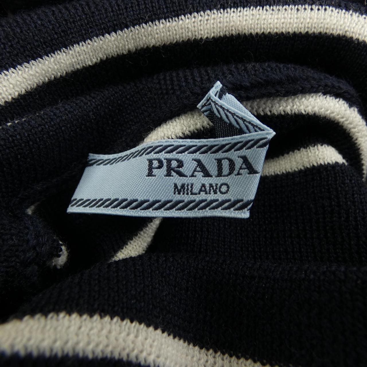 プラダ PRADA ストライプウールタートルネックセーター P26575 SOOO 18YM ニット