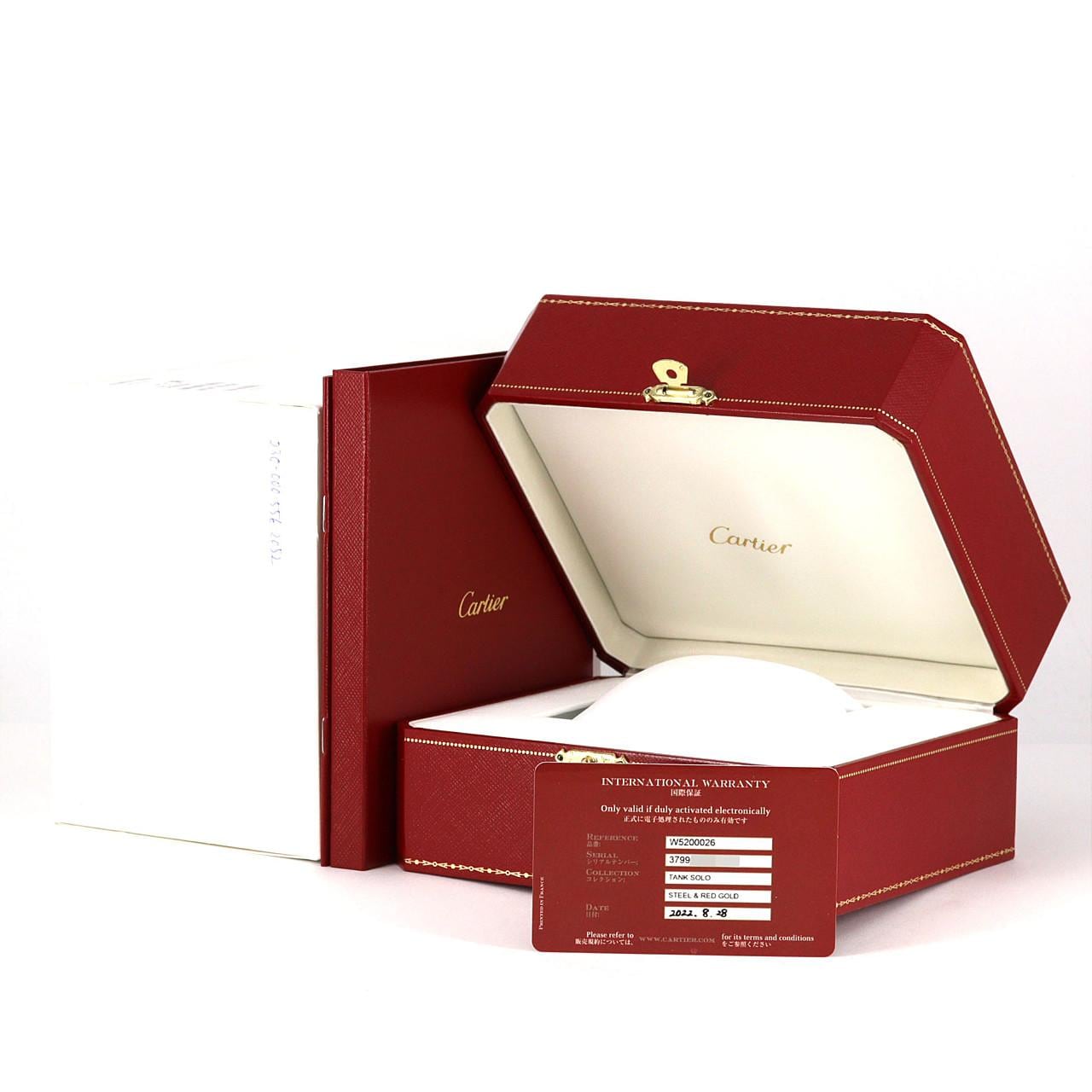 カルティエ タンクソロXL PGxSS W5200026 SSxPG 自動巻