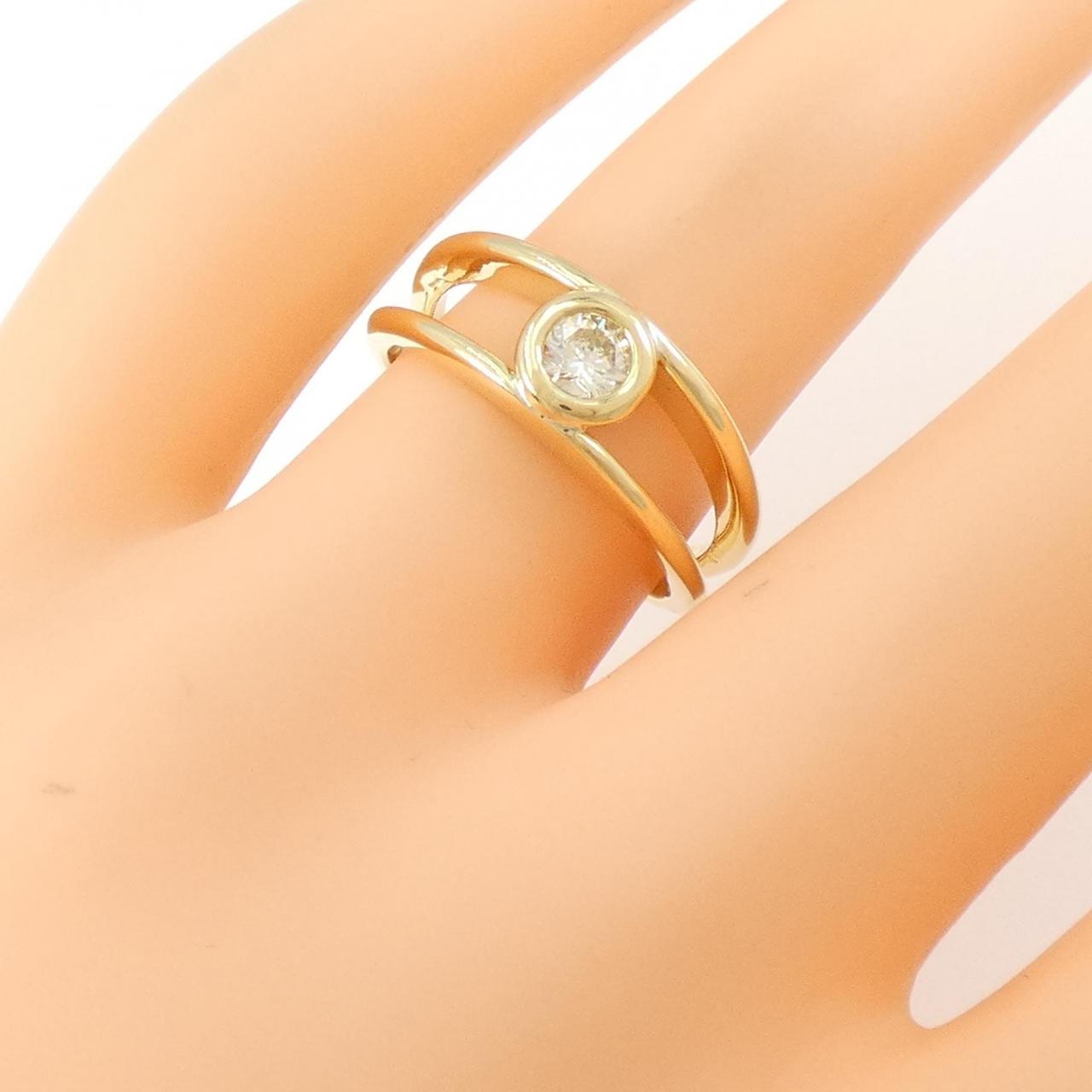 K18YG ダイヤモンド リング 0.20CT