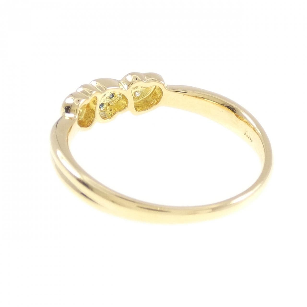K18YG サファイヤ リング 0.05CT