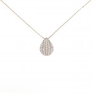 K18PG パヴェ ダイヤモンド ネックレス 1.00CT