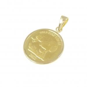 K18YG(枠) コイン ペンダント