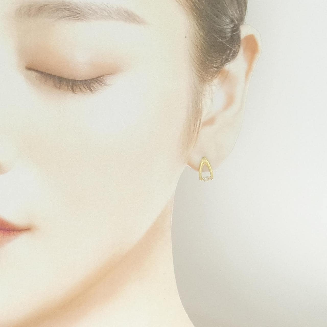 K18YG ダイヤモンド ピアス 0.12CT