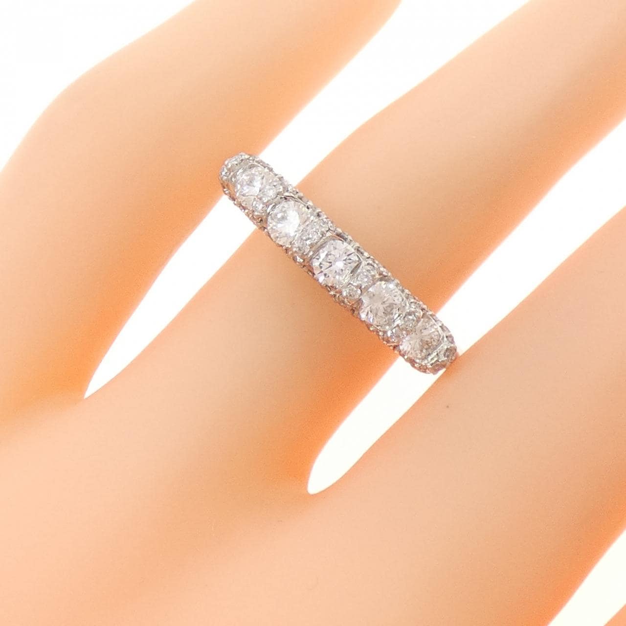 PT950 ダイヤモンド リング 0.70CT