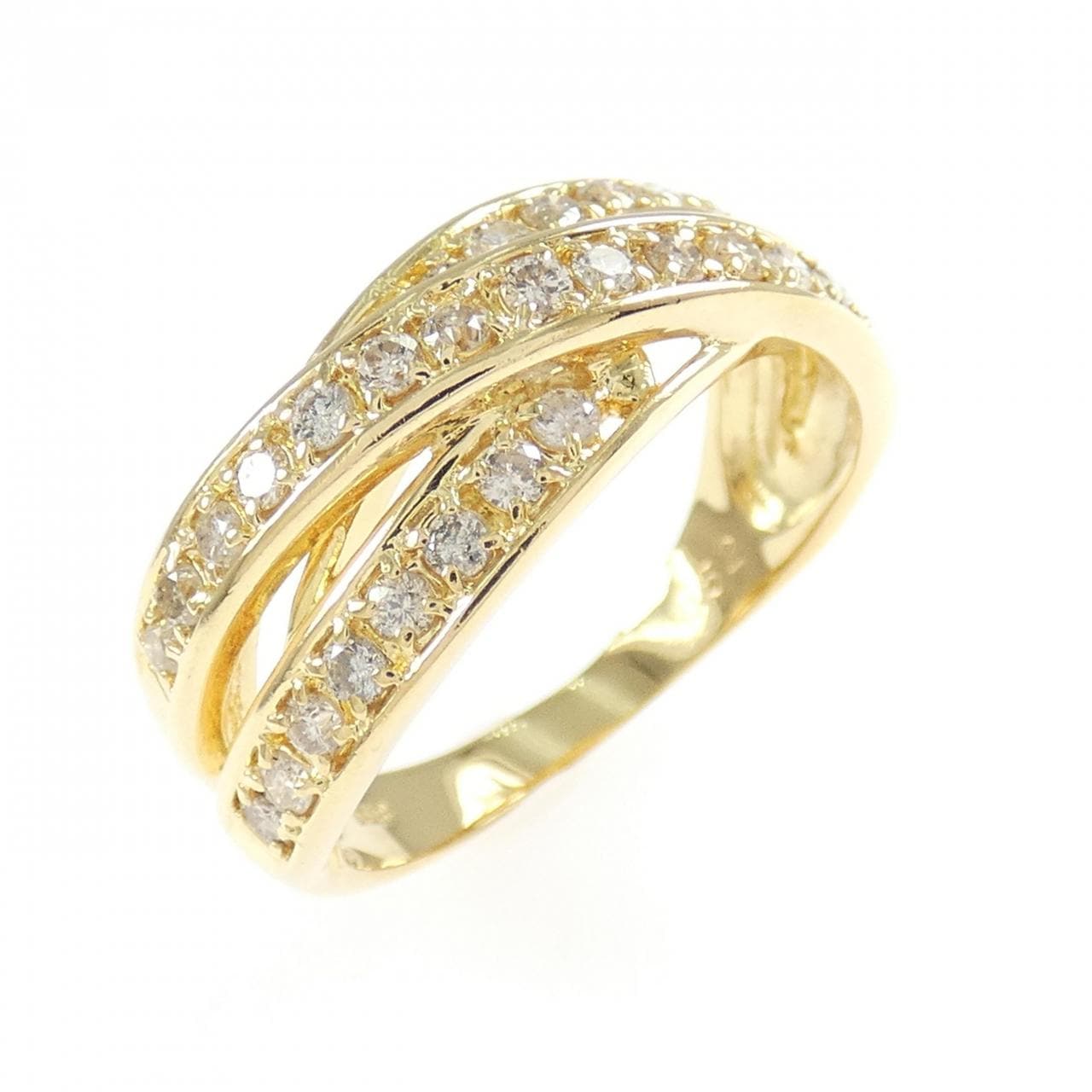 K18YG ダイヤモンド リング 0.52CT