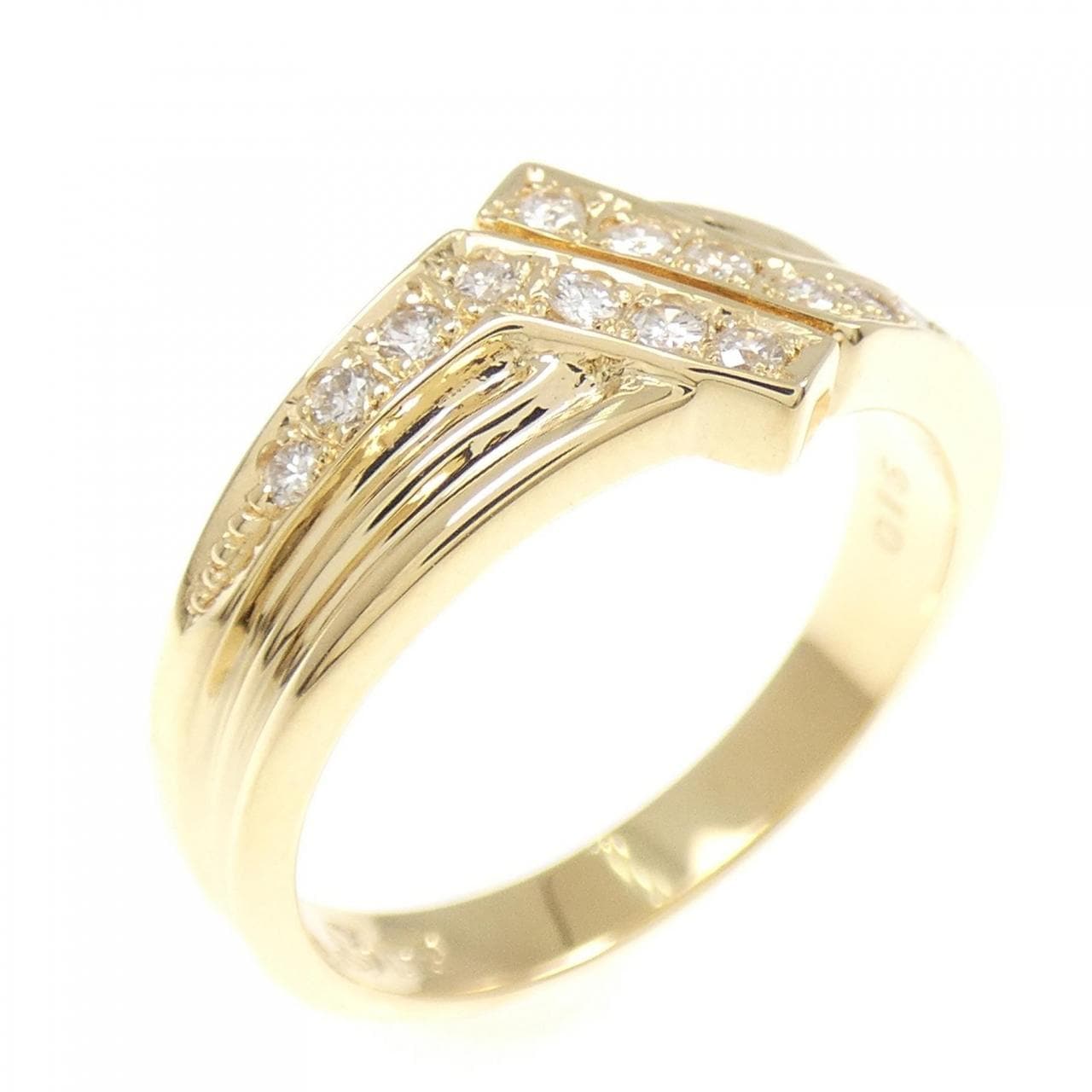 K18YG ダイヤモンド リング 0.15CT