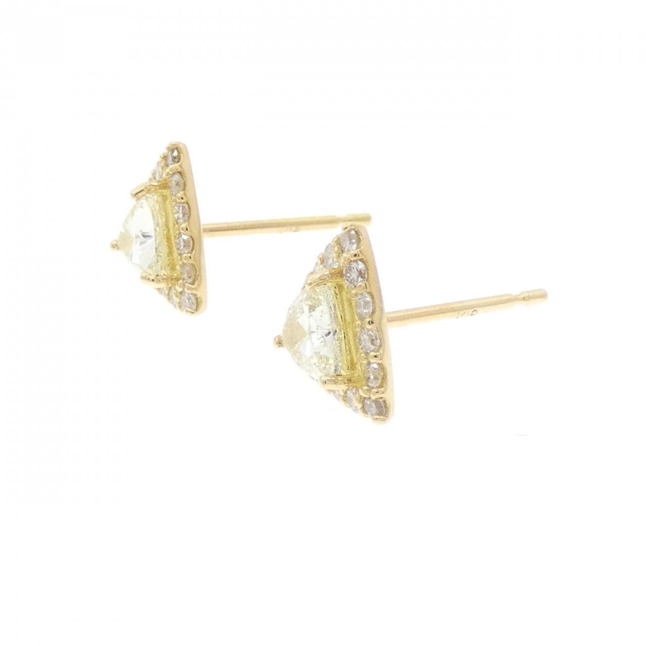 【新品】K18YG ダイヤモンド ピアス 0.60CT