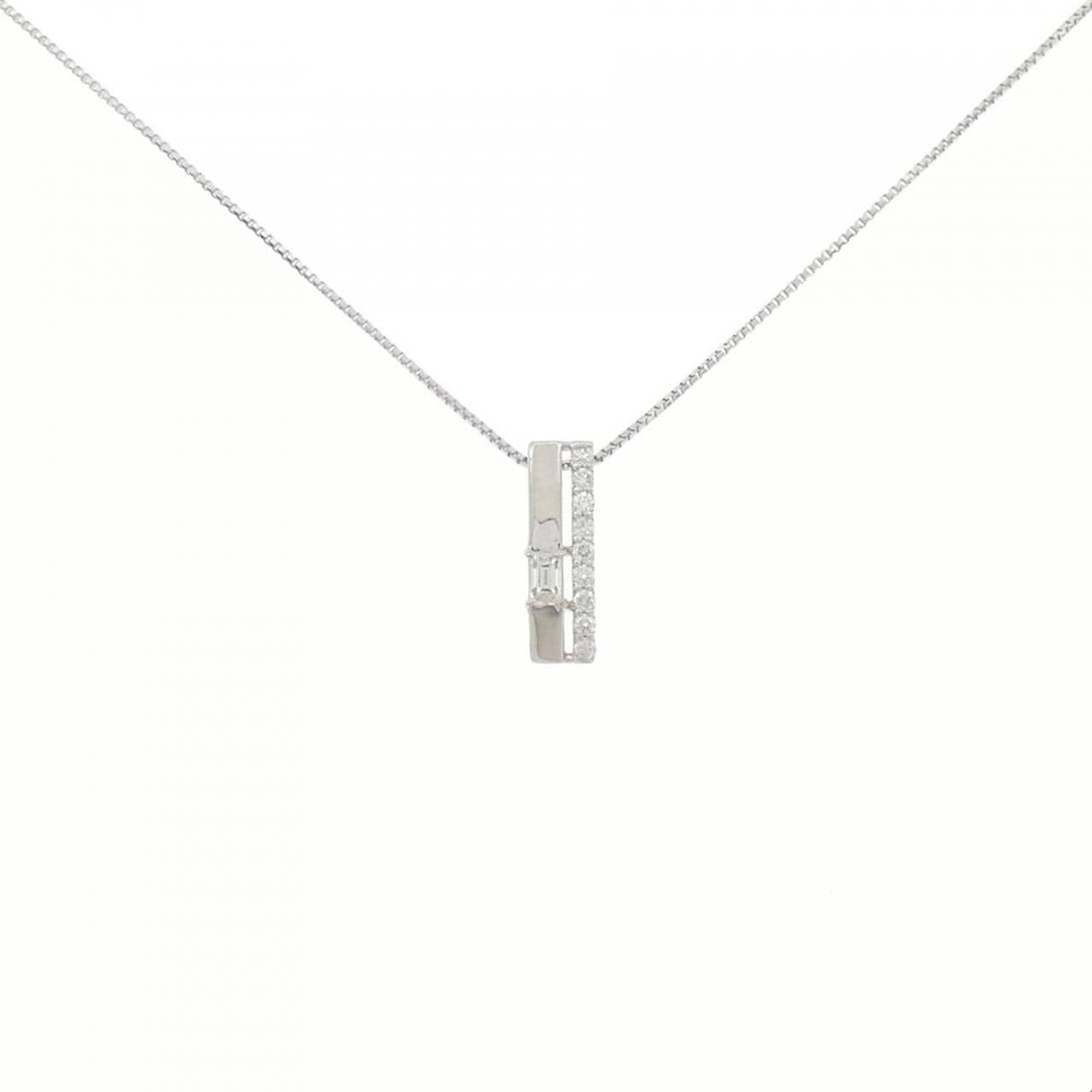 【新品】PT900/PT850 ダイヤモンド ネックレス 0.12CT